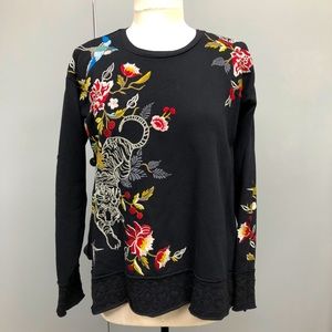 Johnny Was Anzio Hi Ali Pullover Sweatshirt XS new w/ tags